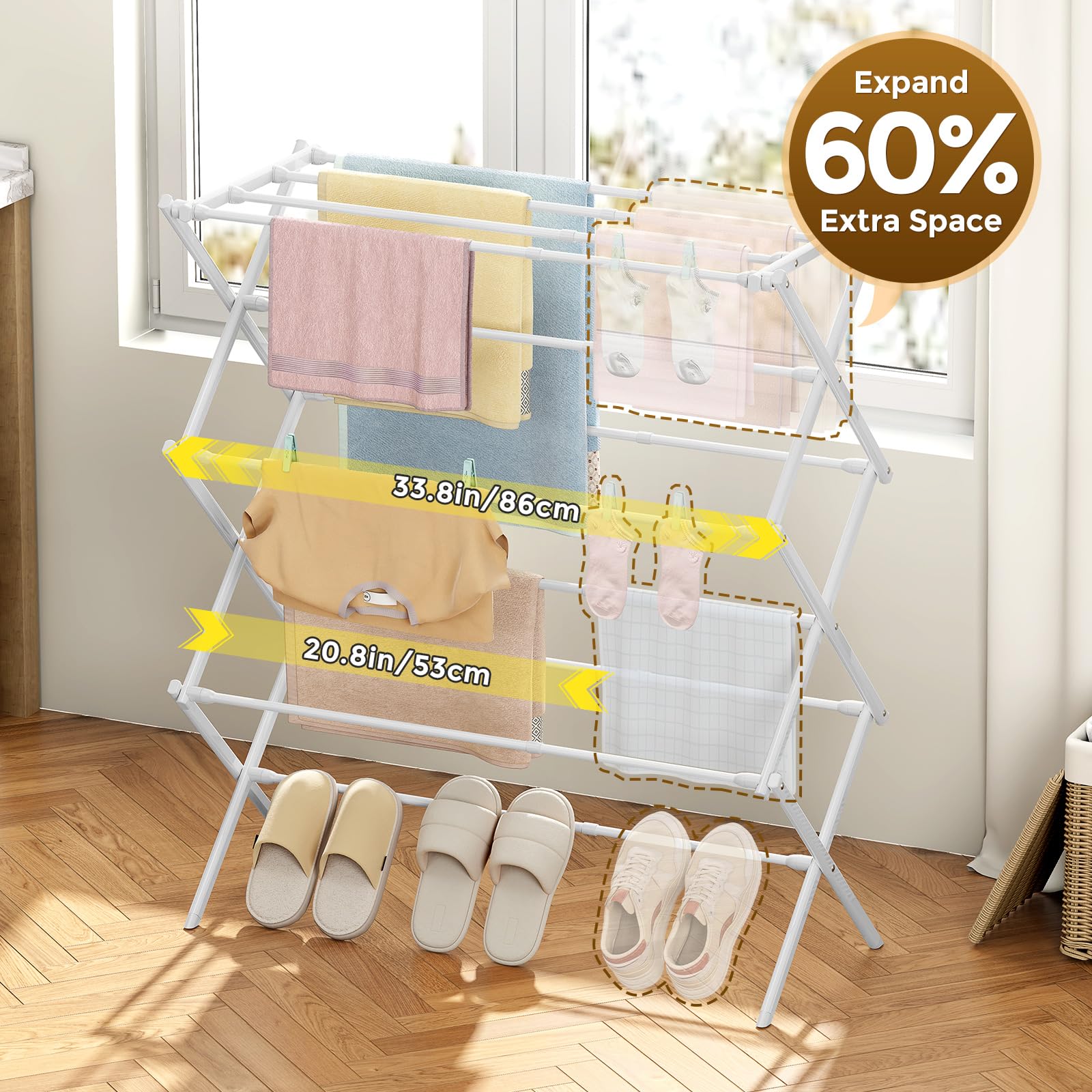 KINGBOARD folding design folds compactly for storage in small spaces.
