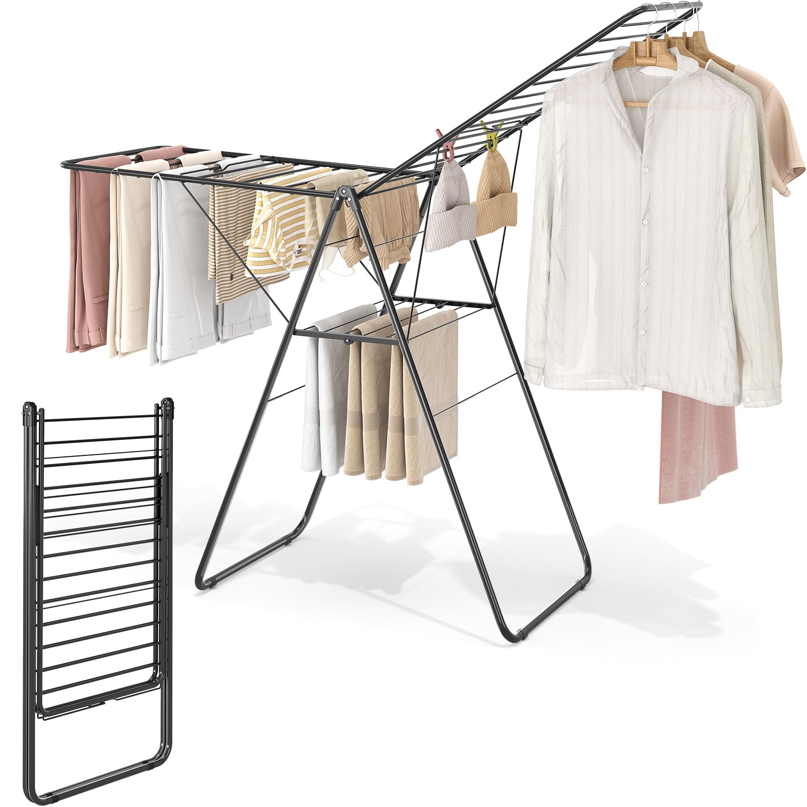 KINGBOARD metal construction suits indoor and outdoor drying needs.