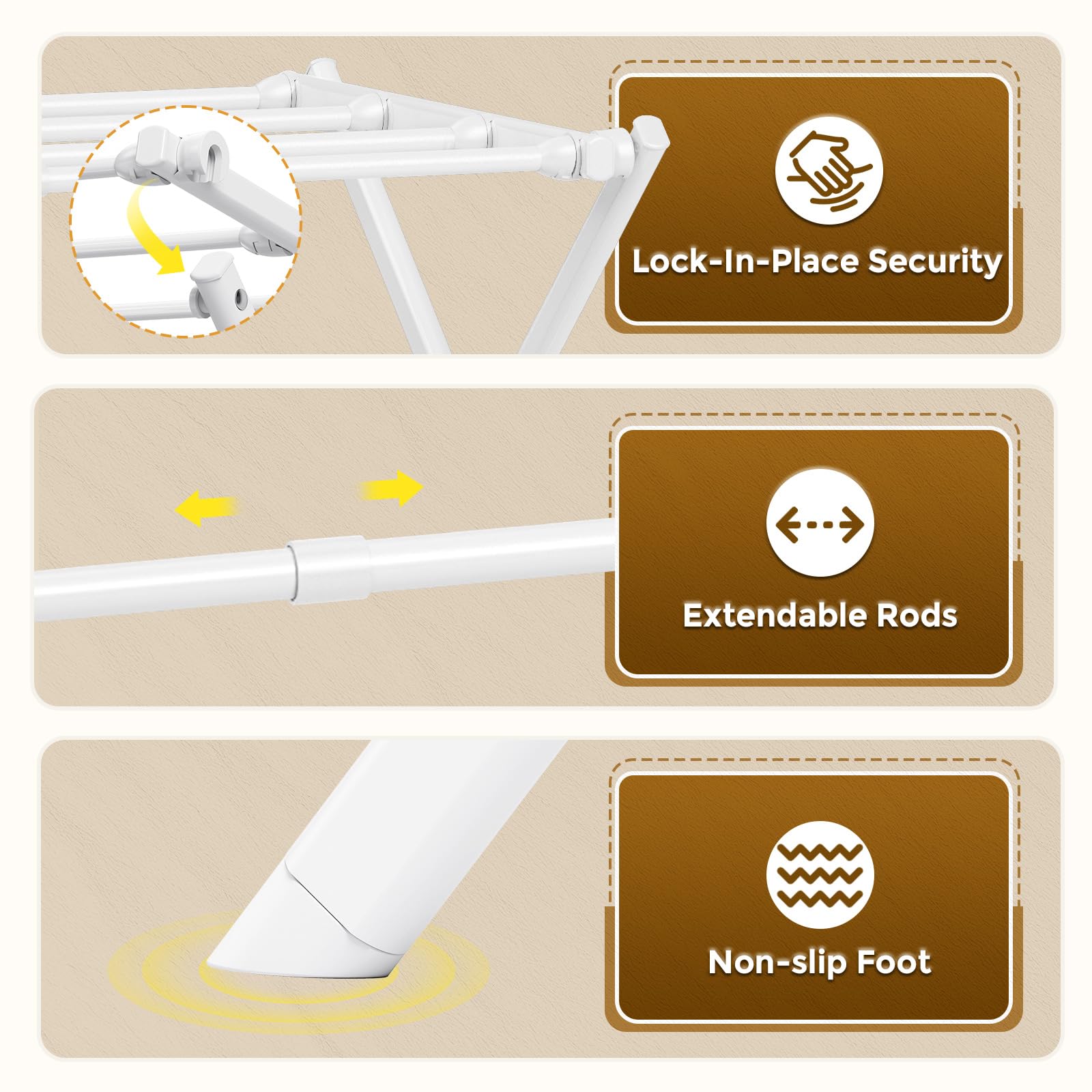 KINGBOARD 3-tier design increases overall drying capacity.