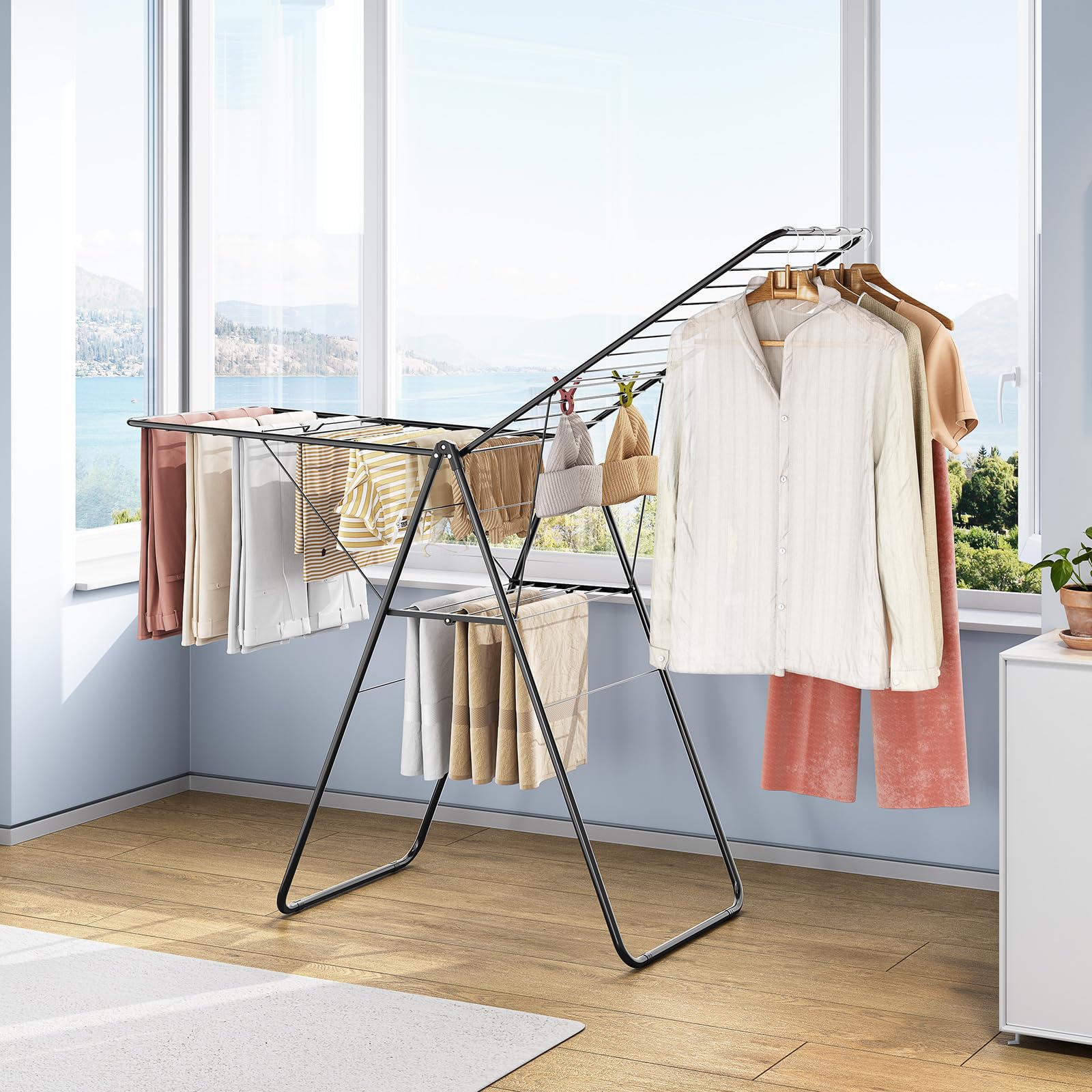 KINGBOARD drying rack requires no assembly and is ready to use.