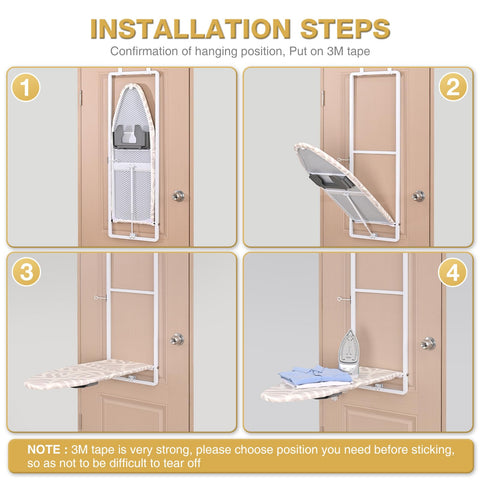 Kingboard easy install with 3M adhesive simplifies setup on standard doors.