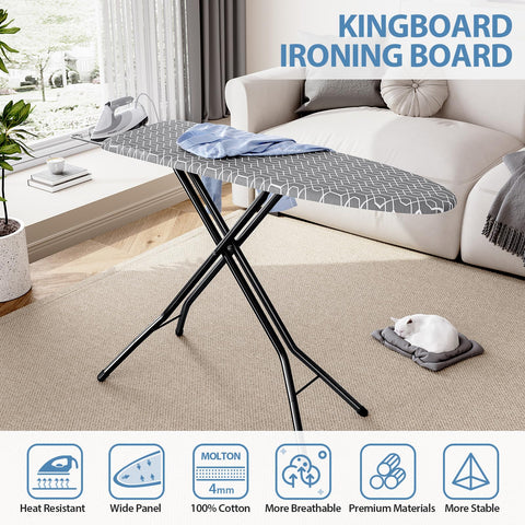 KINGBOARD adjustable height with seven settings for comfortable working posture