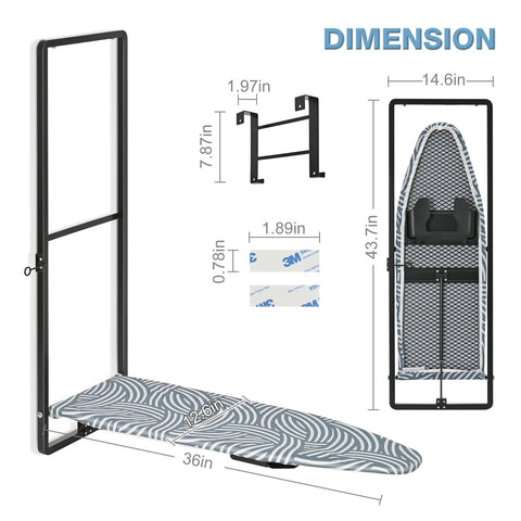 KINGBOARD iron holder keeps iron organized and within reach