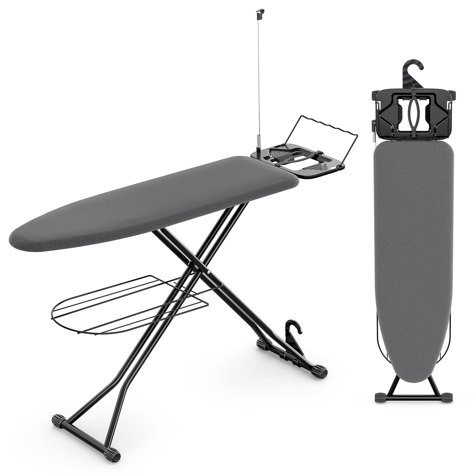 Kingboard ironing board surface showing 13x43 inch area for efficient ironing