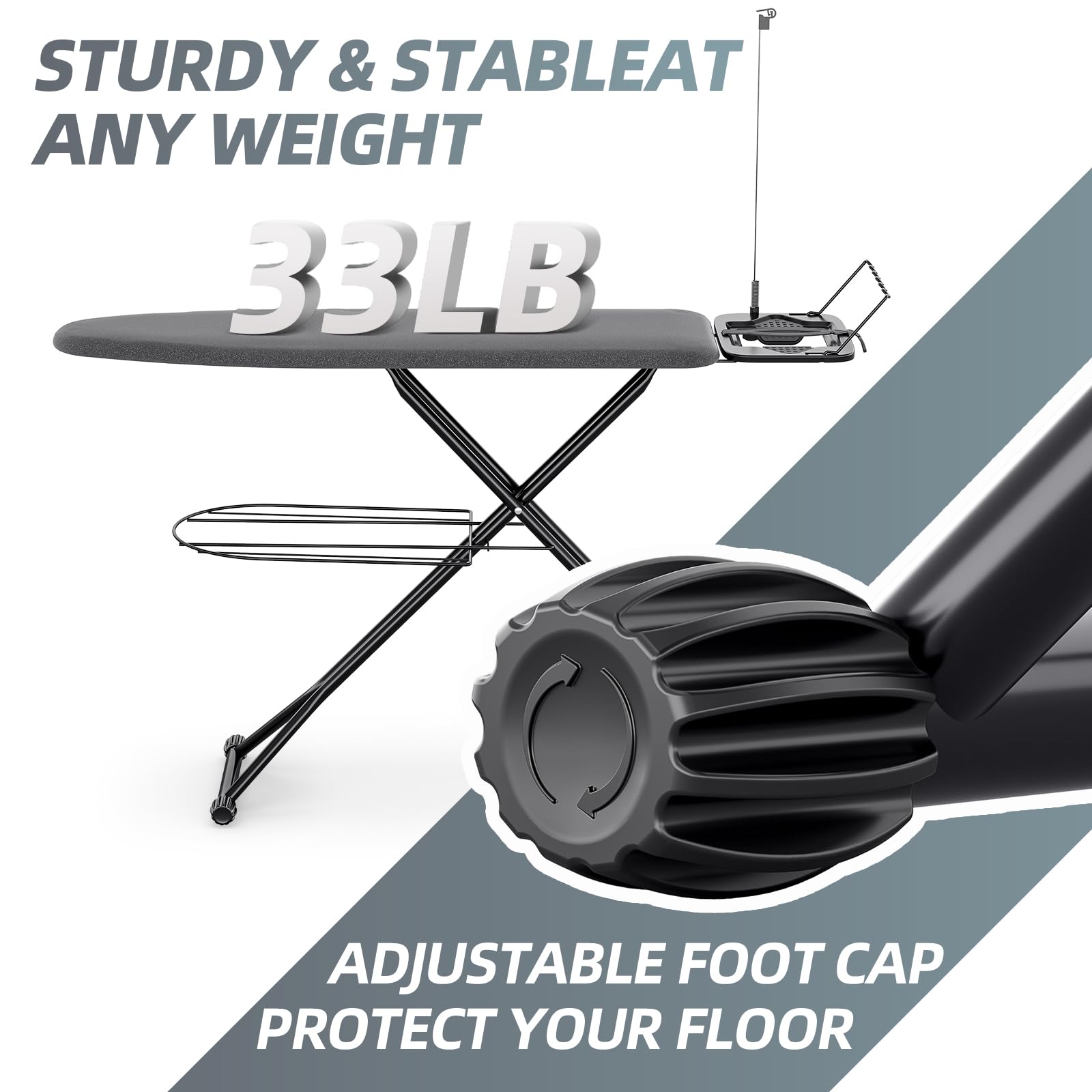 Kingboard ironing board adjustable height for comfortable use