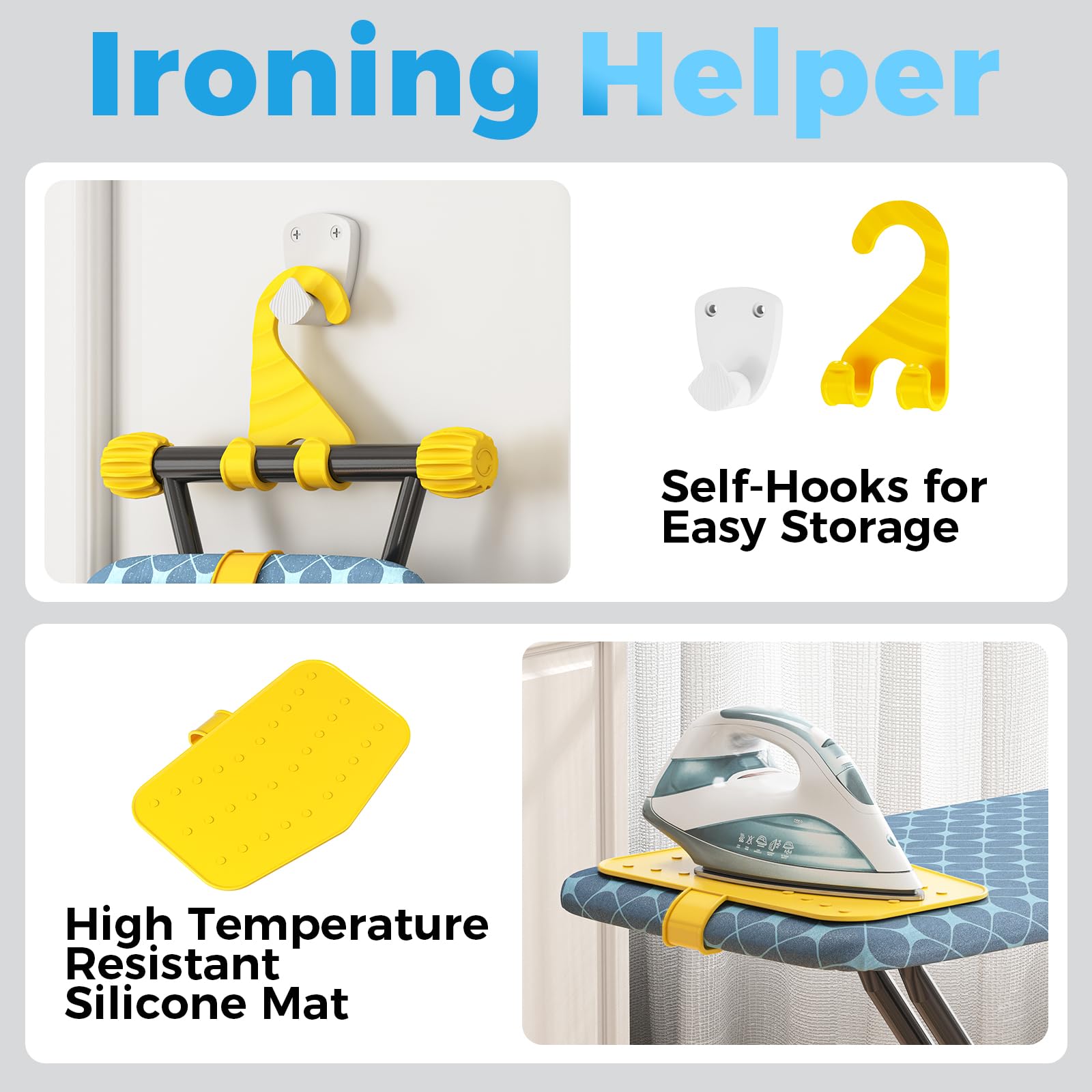 Kingboard ironing board lightweight and foldable for storage