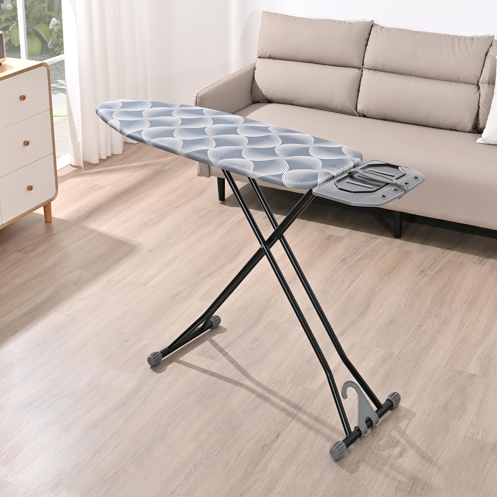 KINGBOARD integrated hanger keeps ironing accessories organized