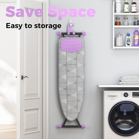 KINGBOARD sturdy metal frame with anti-slip feet for stable ironing sessions