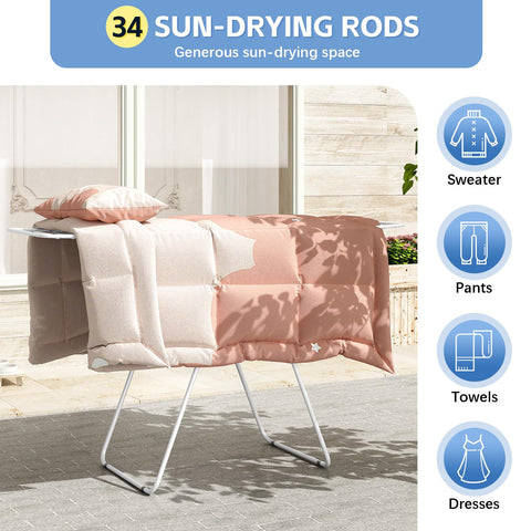 KINGBOARD large drying space accommodates quilts and towels
