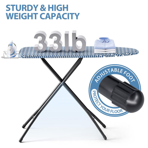 KINGBOARD large 43x13 panel provides ample space for shirts and pants.