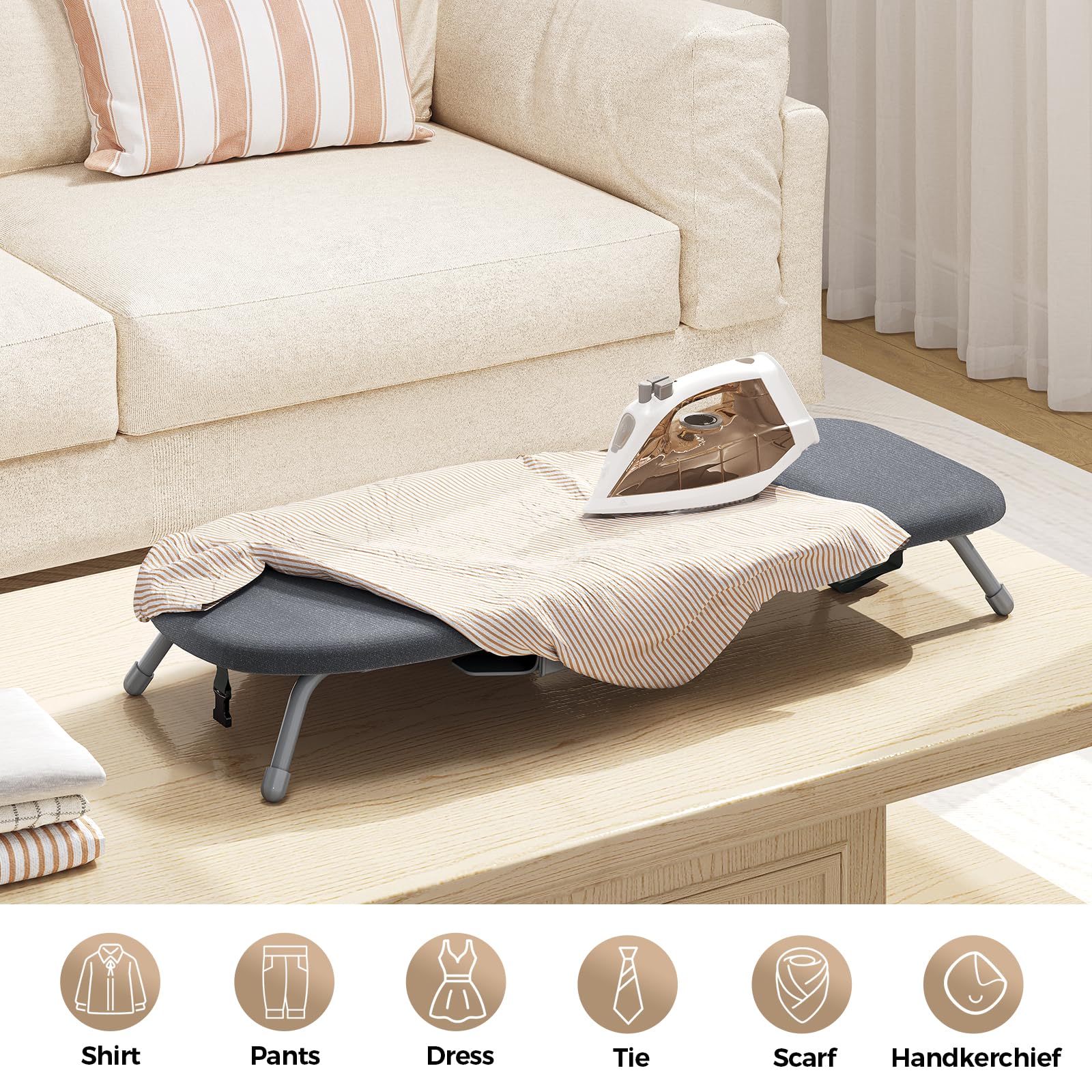 Compact folding design for small spaces and easy storage