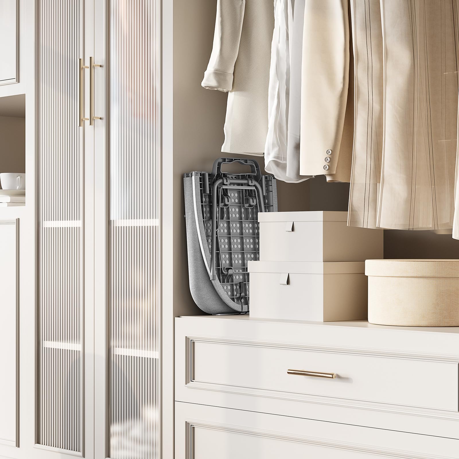 Kingboard grey color adds subtle style to any ironing setup