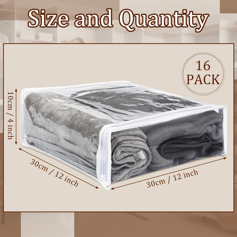 Kingdder see-through bags show contents at a glance for faster organization.
