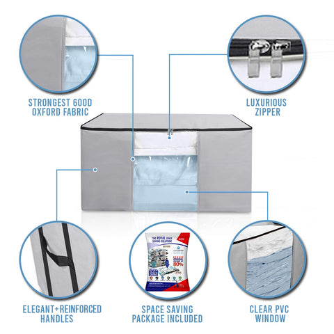 Kingdom Home cube bags seal and protect your clothes.