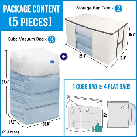 Kingdom Home Storage Tote shows dimensions 25.6 by 15.7 by 13.8 inches.