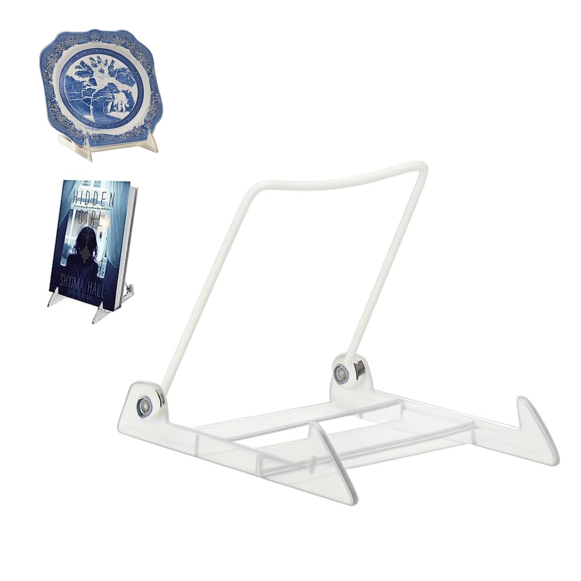Kingdom Solutions adjustable acrylic easel plate stand for stable plate displays