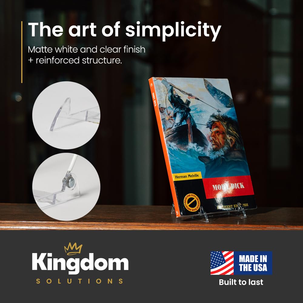 Kingdom Solutions versatile acrylic stands suit books, plates, comics, and small frames