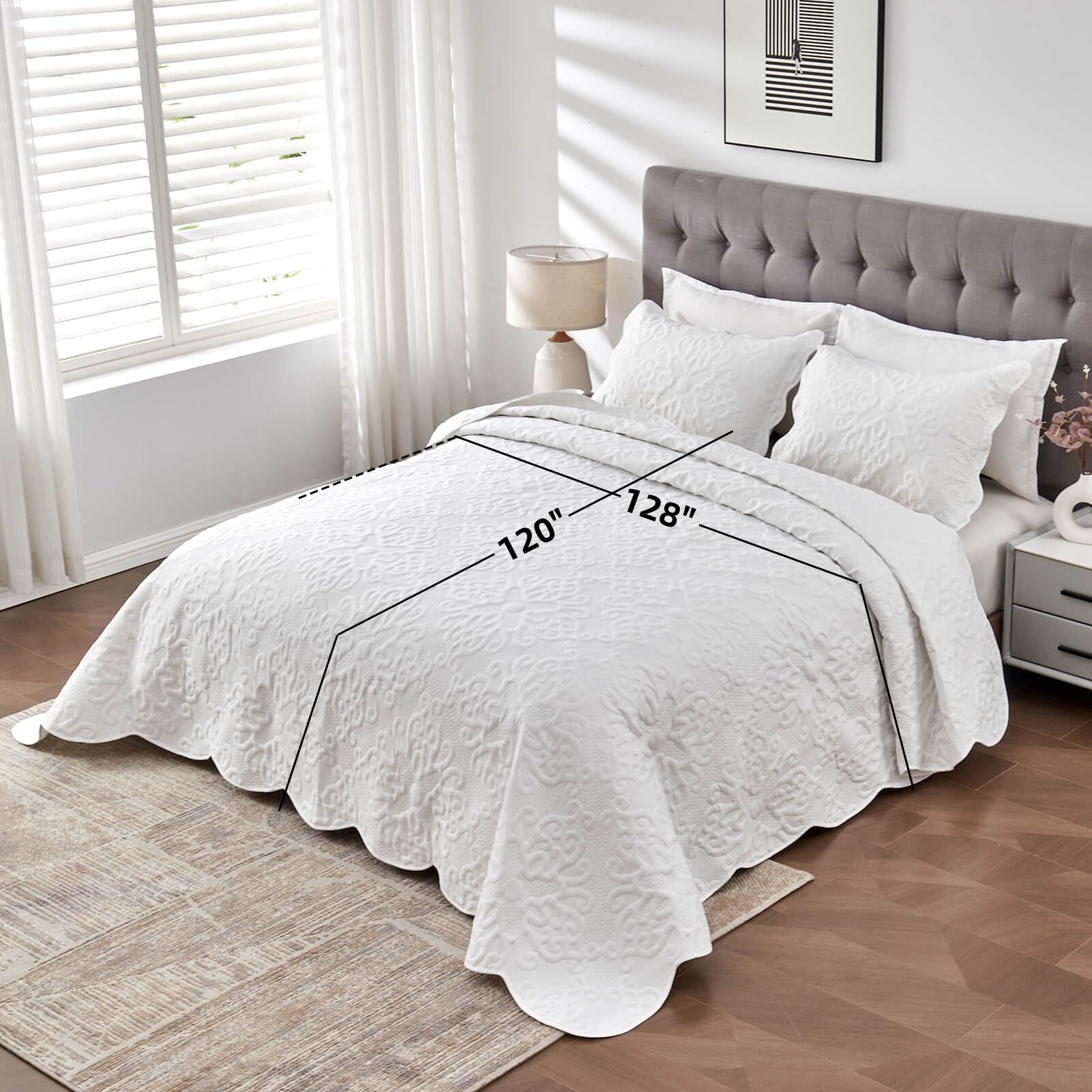 Kingnex bedspread soft micro-brushed fabric closeup showing gentle touch