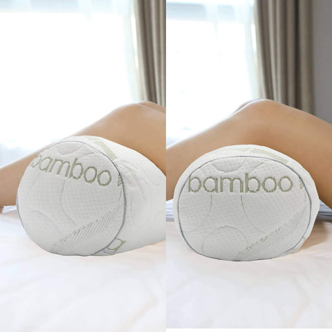 Kingnex Bolster Roll Pillow ships in compressed packaging for quick expansion.