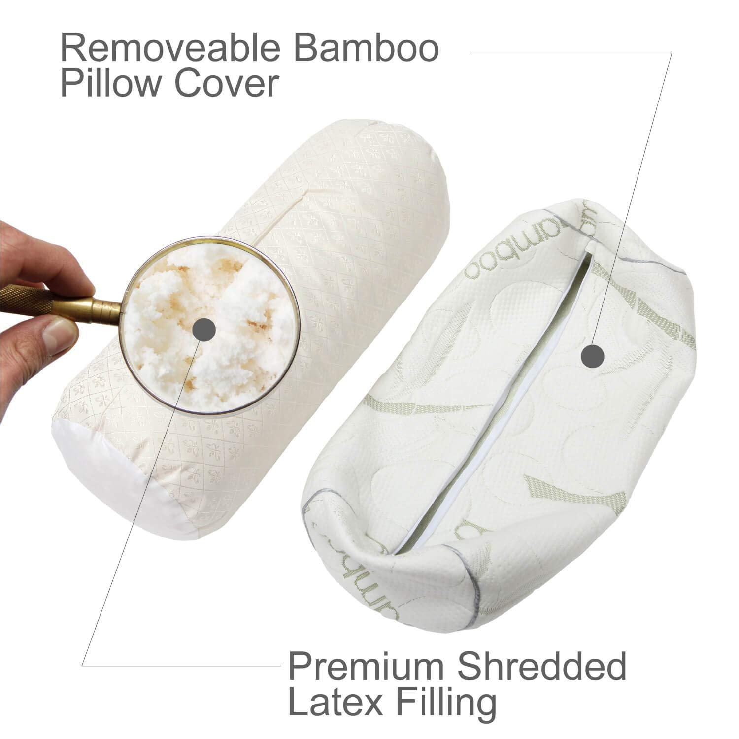 Kingnex Bolster Roll Pillow beside you to improve side sleeping posture.