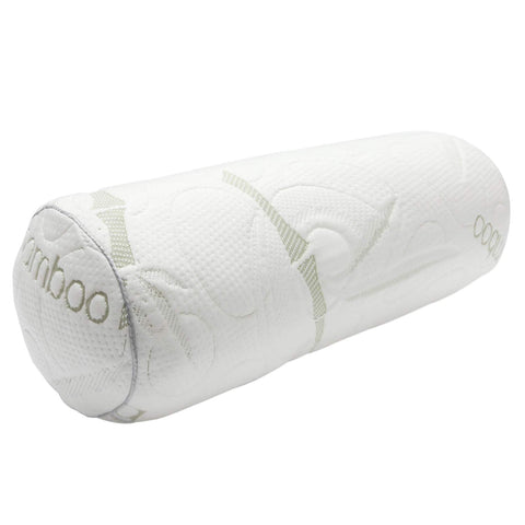 Kingnex Bolster Roll Pillow under knees for back comfort and alignment.