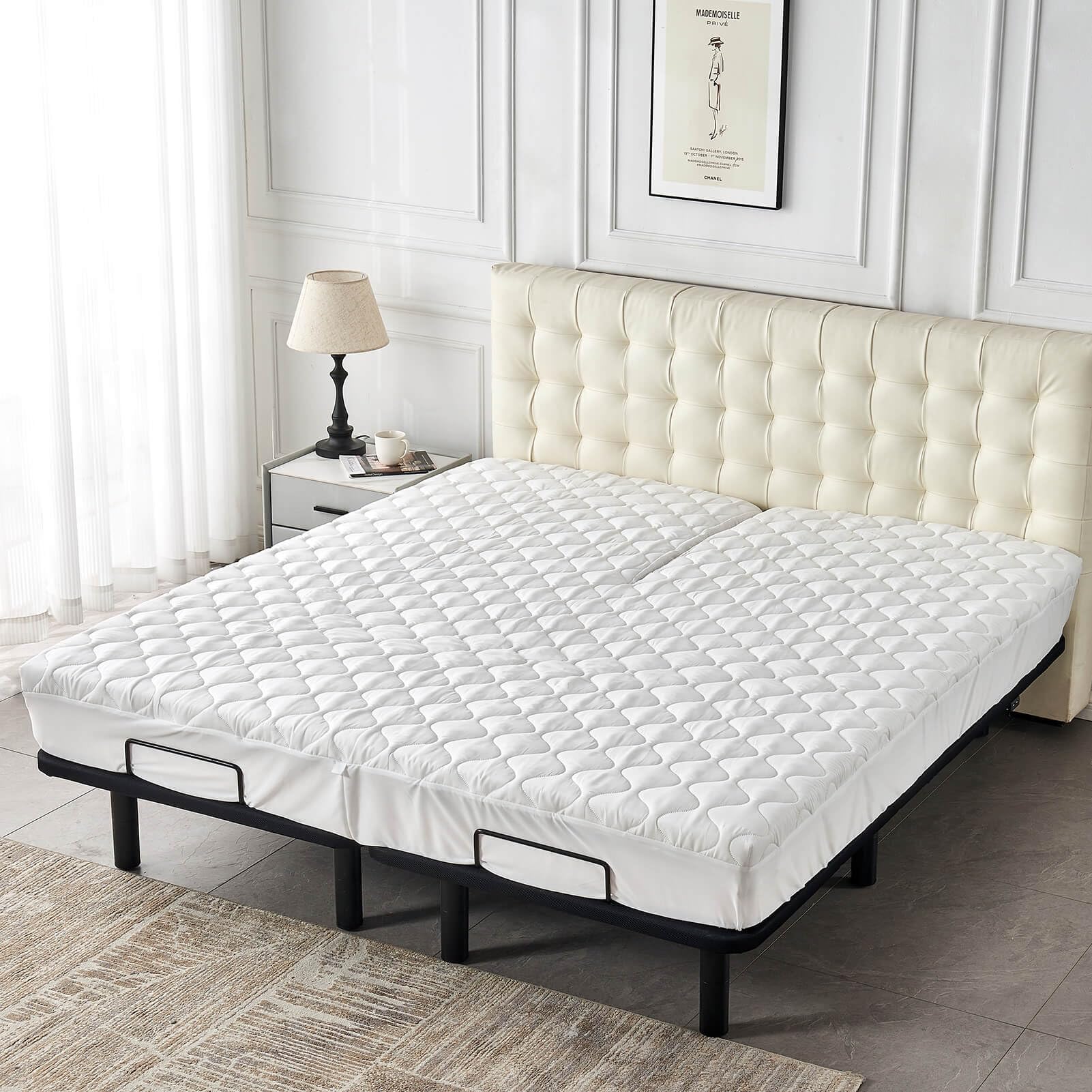 Kingnex breathable microfiber fill offers soft, cool comfort across the night.