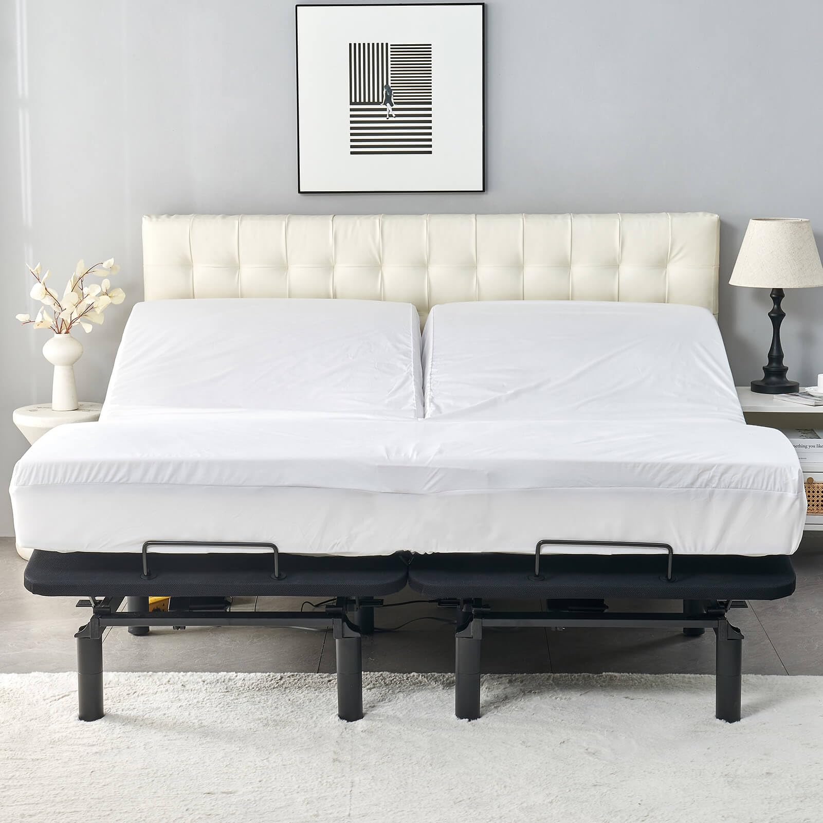 Kingnex deep-pocket design fits mattresses up to 18 inches thick