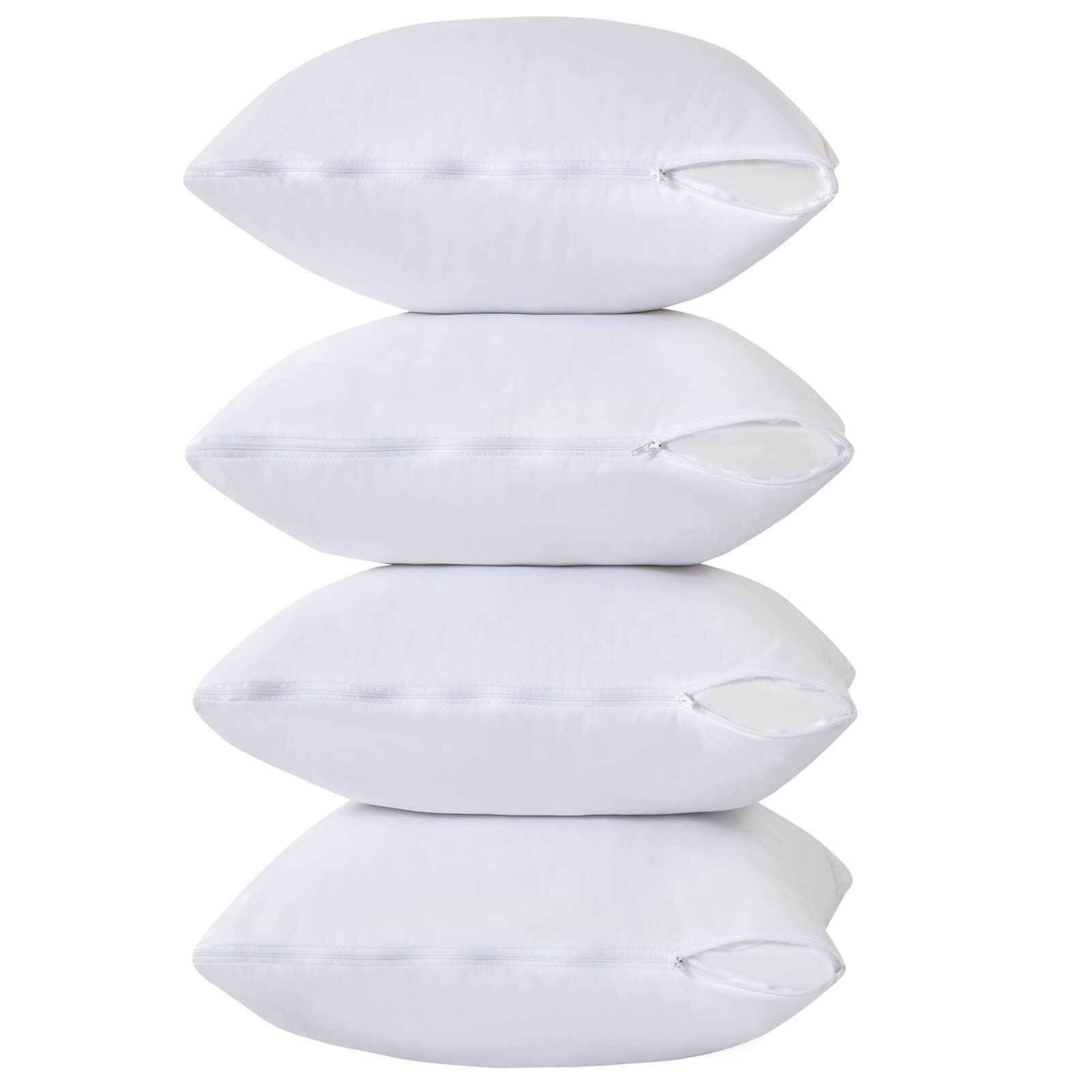 Kingnex easy care pillow protectors machine washable for quick cleaning