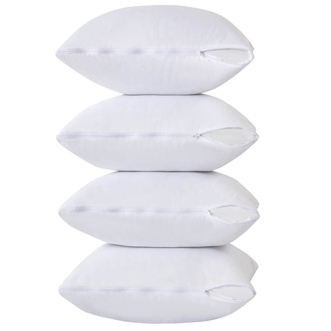 Kingnex easy care pillow protectors machine washable for quick cleaning