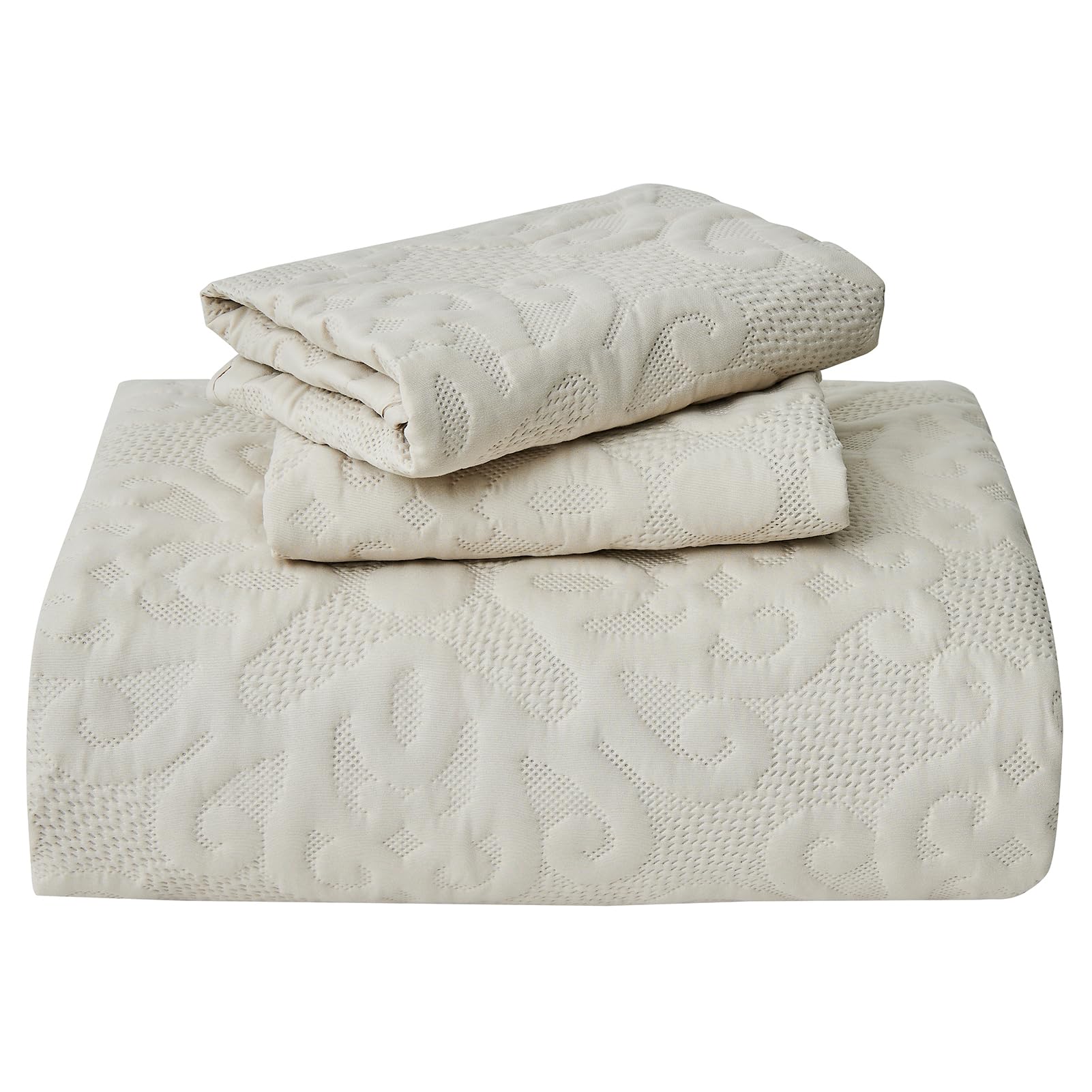 Includes two 20x30 pillow shams for a coordinated look.
