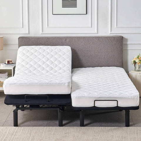 Kingnex microfiber quilting adds plush cushioning