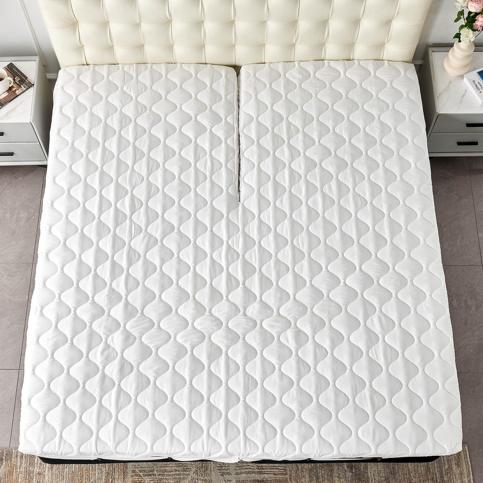 Kingnex noiseless fitted cover remains quiet and in position during sleep.