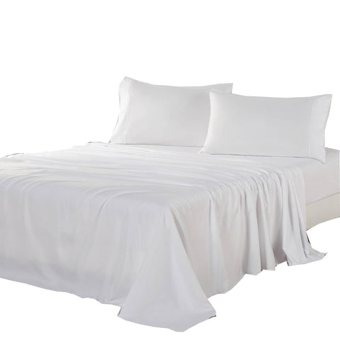 Kingnex oversized king flat sheet 132x110 for California King beds, with drape and coverage