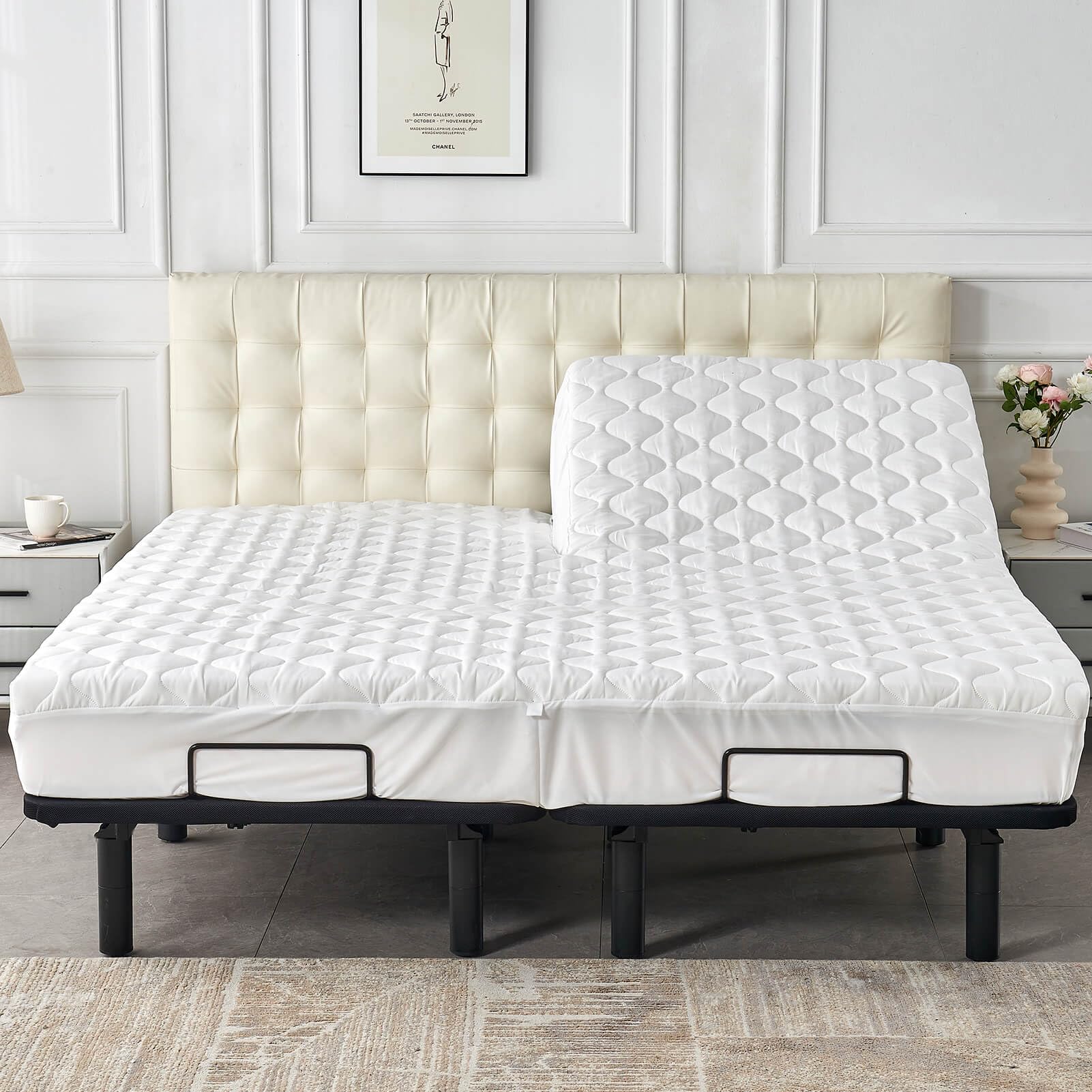 Kingnex soft brushed top surface delivers gentle skin-friendly comfort.