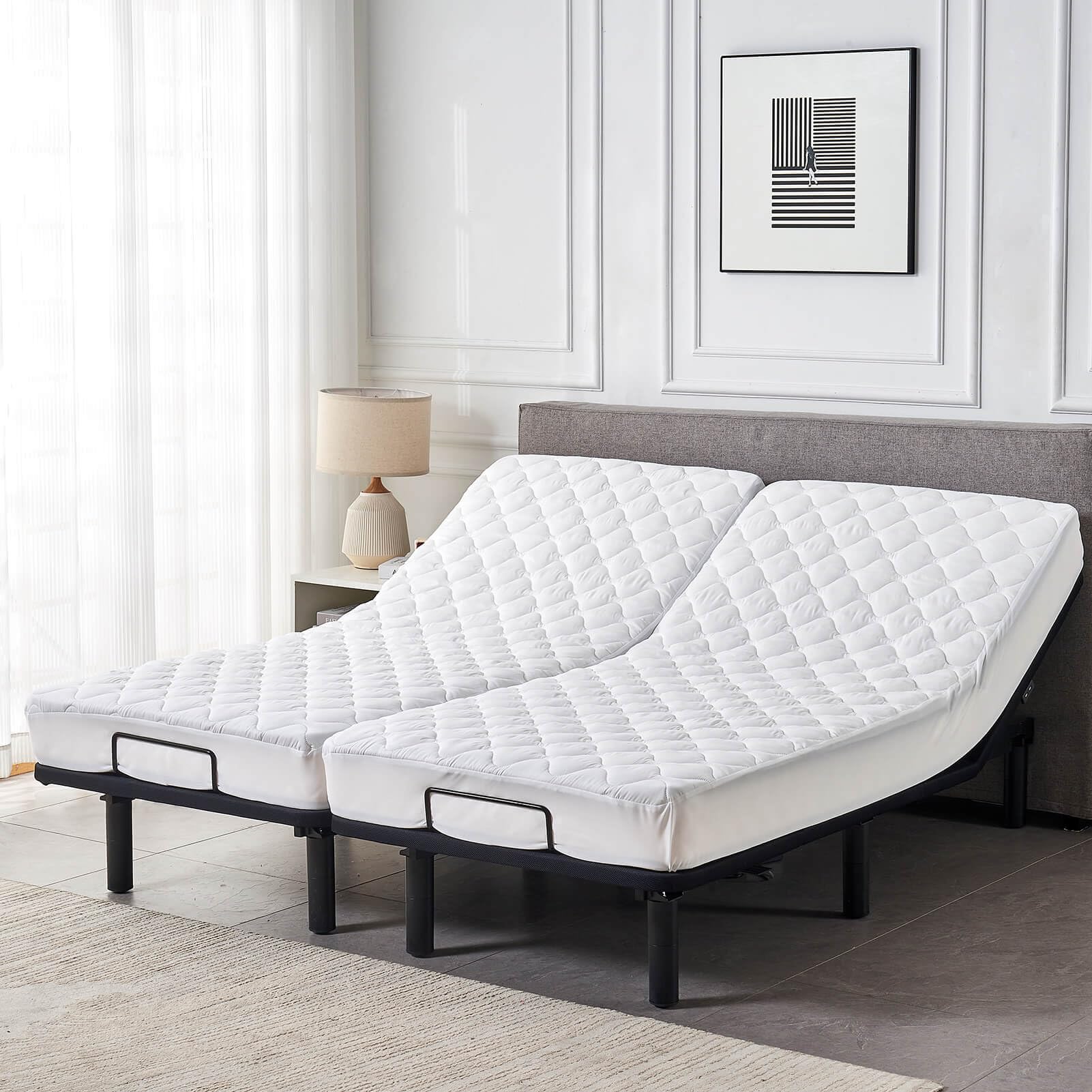 Kingnex compatible with adjustable beds for versatile setups