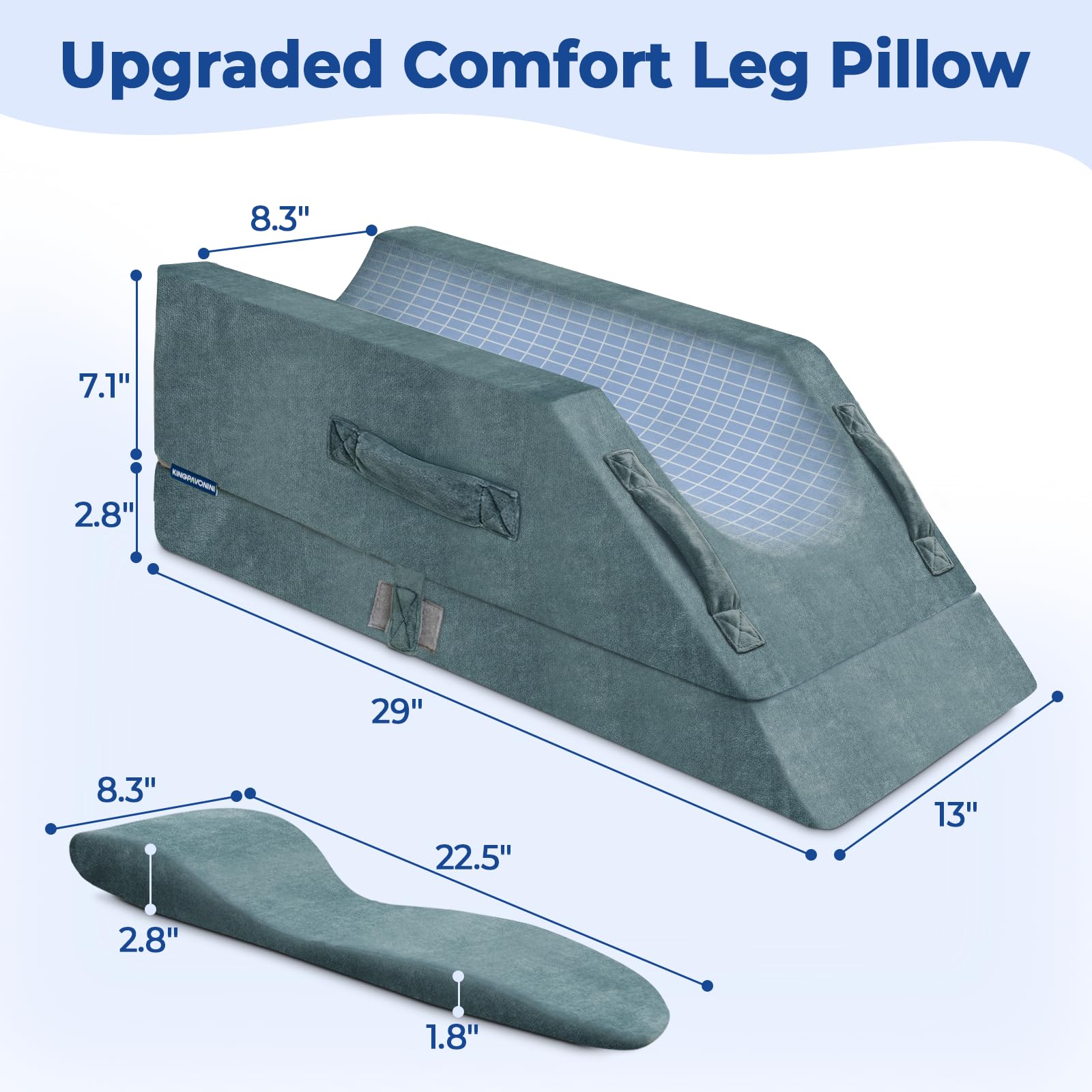 KingPavonini anti-slip bottom keeps the pillow from sliding during rest.