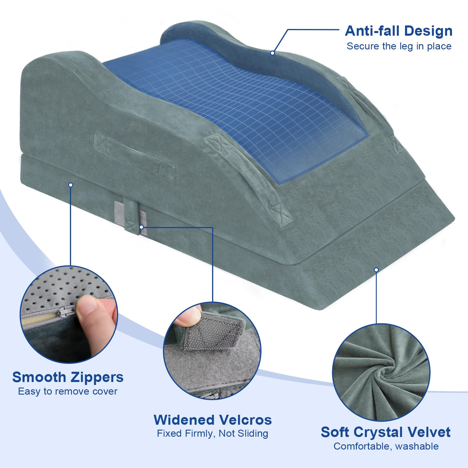 KingPavonini compact leg elevating pillow designed for easy storage