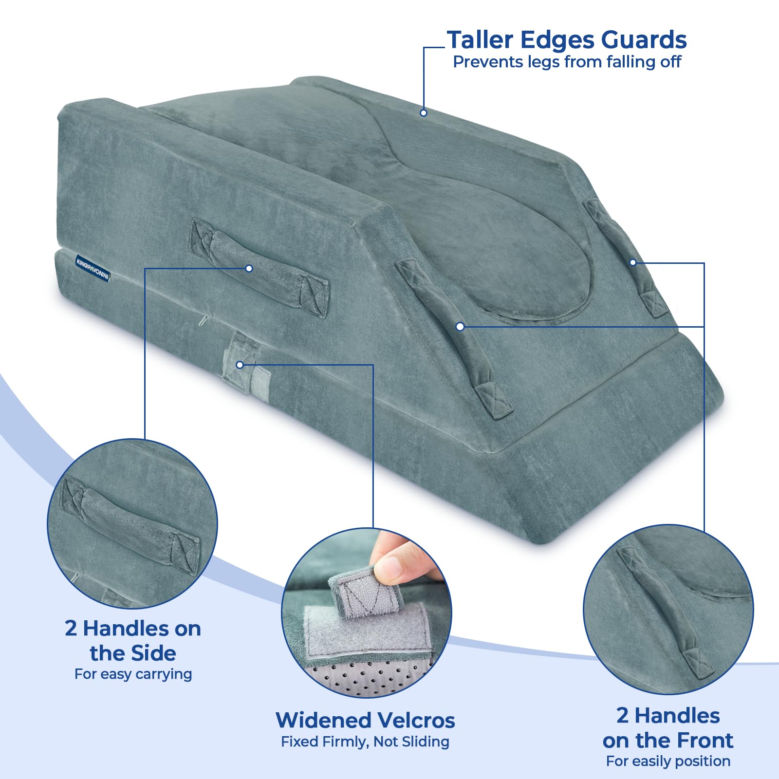 KingPavonini dual handles facilitate easy positioning and carrying.