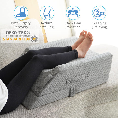 KingPavonini multi-use leg rest for resting, sleeping, and reducing leg pressure.