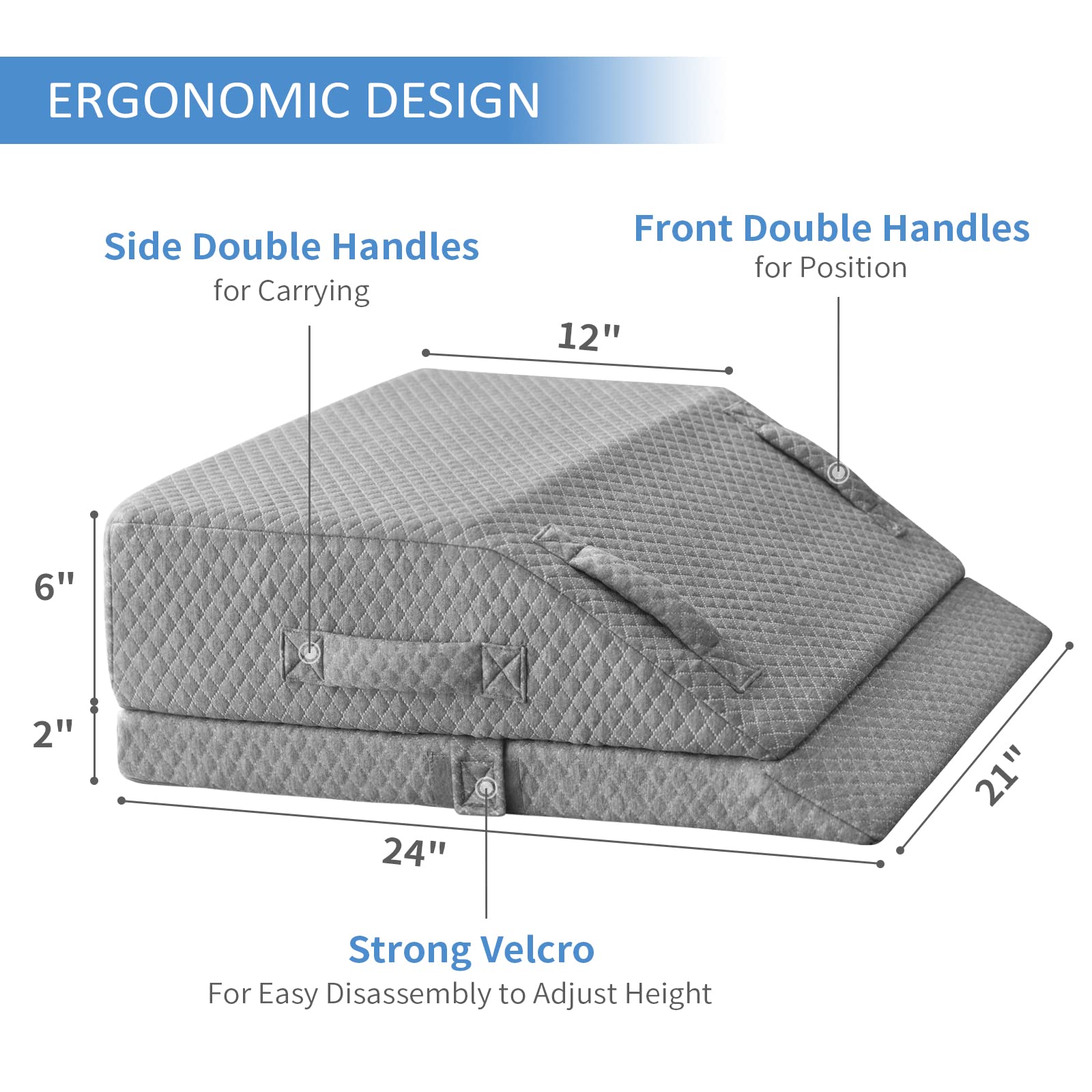 KingPavonini non-slip silicone bottom keeps the wedge in place.