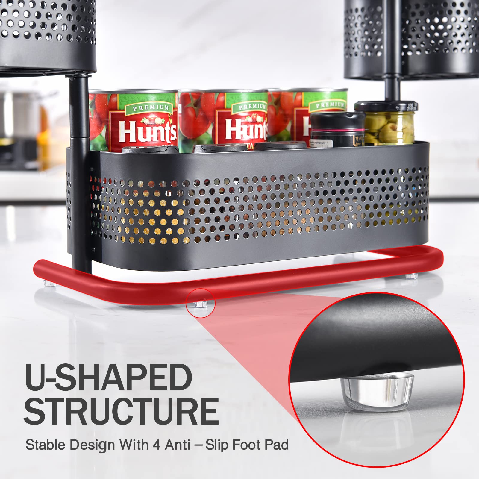 KINGRACK versatile organizer for spice, cosmetics, or vanity storage.