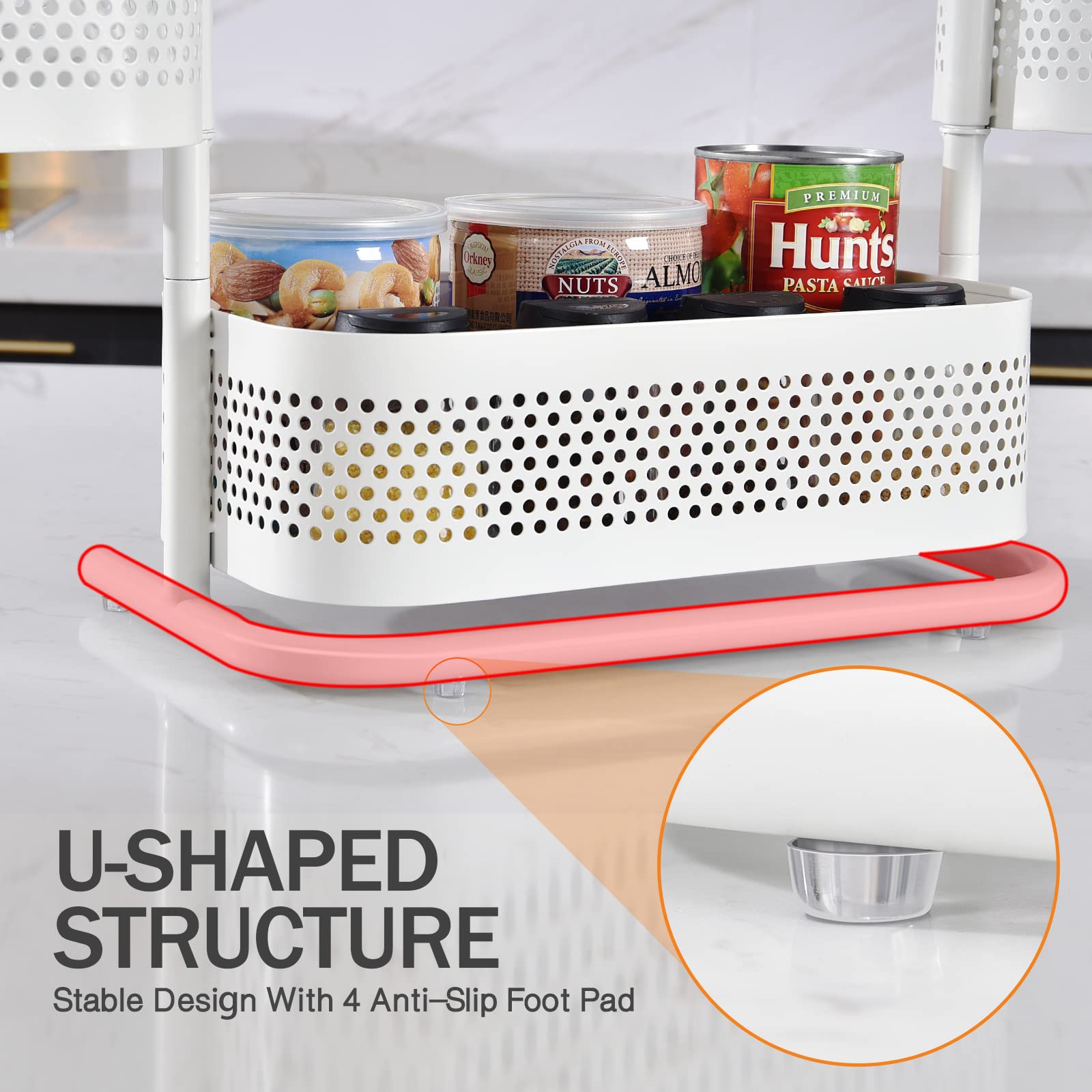 KINGRACK multi-purpose storage for bathroom, kitchen, and dressing area