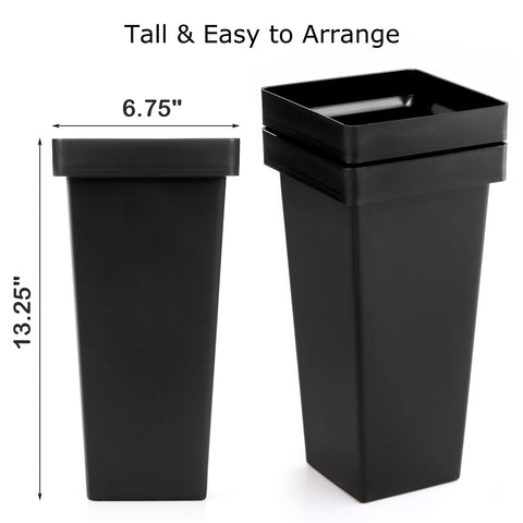 Kingrol black floral buckets ideal for elegant wedding centerpieces.