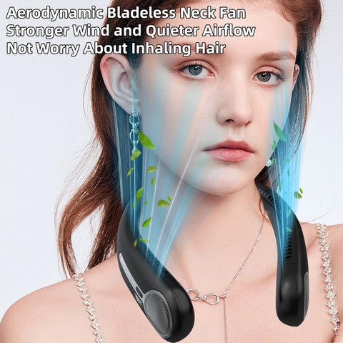 Kinhowly neck fan 6000mAh battery supports extended outings.