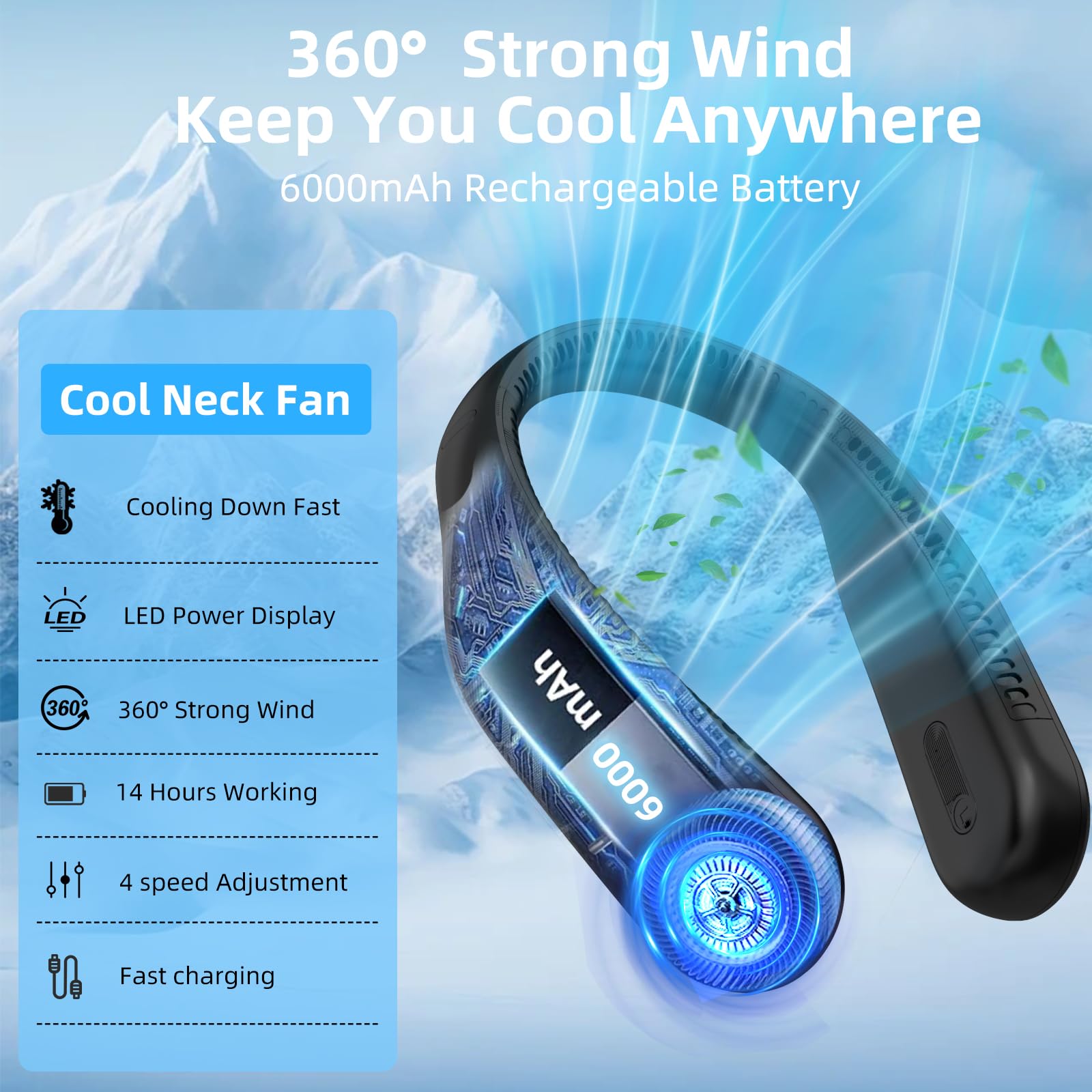 Kinhowly neck fan gift-ready packaging makes a thoughtful present.