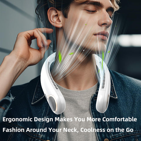 Kinhowly neck fan bladeless safety suitable for all ages.