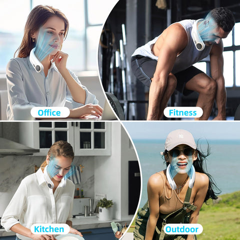 Kinhowly neck fan USB fast charging reduces downtime during trips.