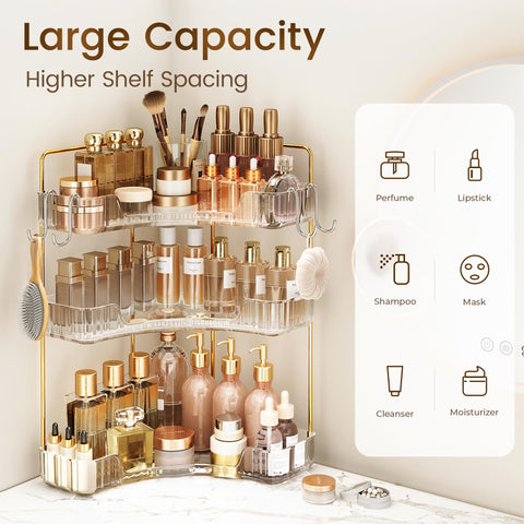 Kinkota corner-countertop storage keeps counters organized and space-saving.