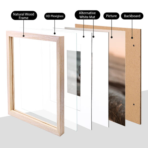 Kinlink 12x12 frame without mat displaying a full image.