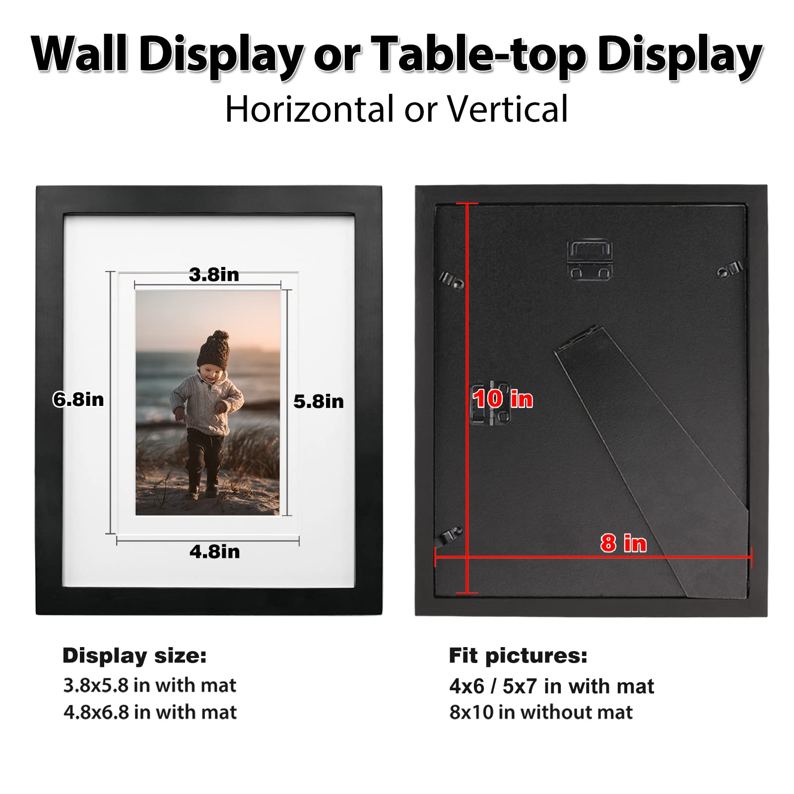 Kinlink acrylic front protection with natural wood frame